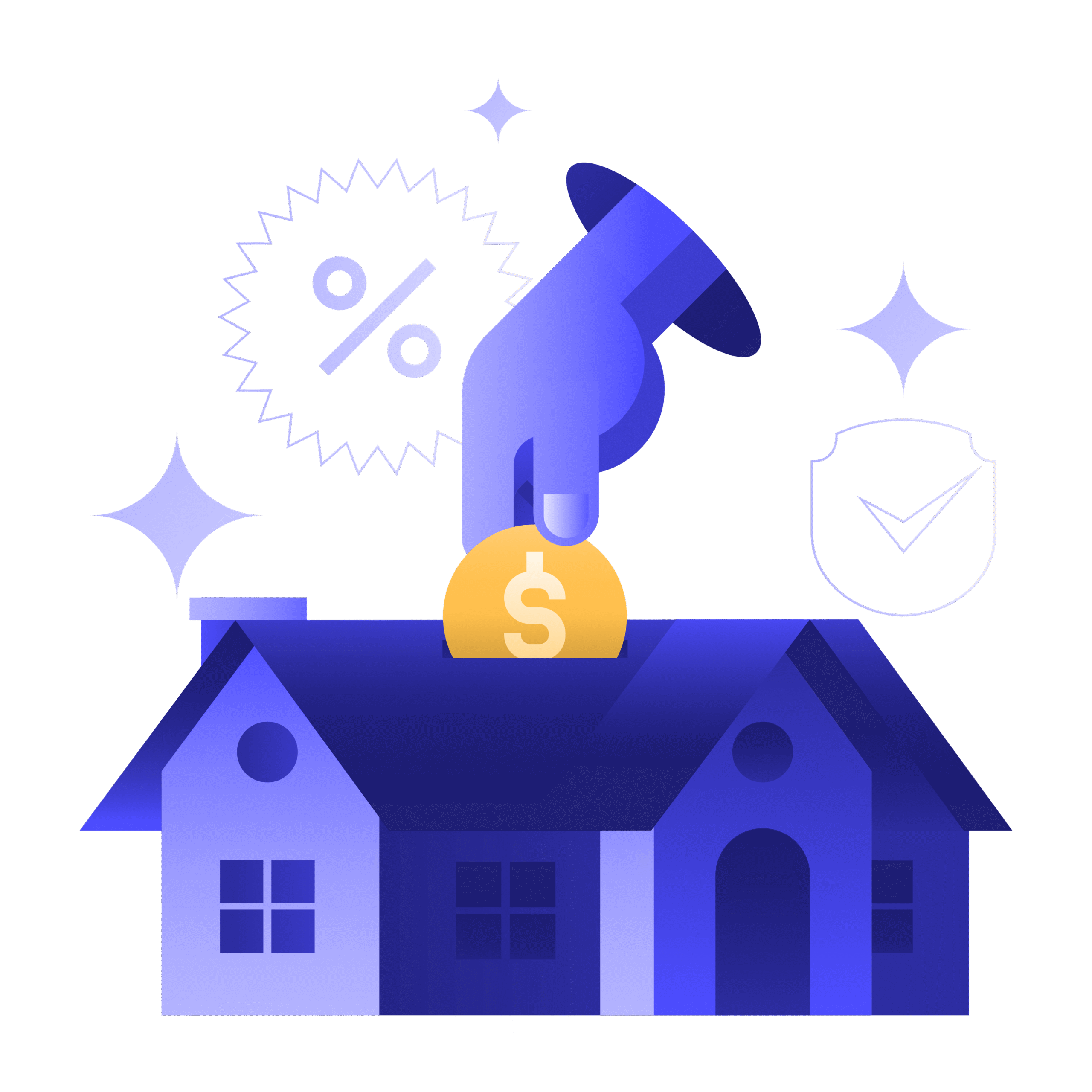 illustration of inheriting a house with debt