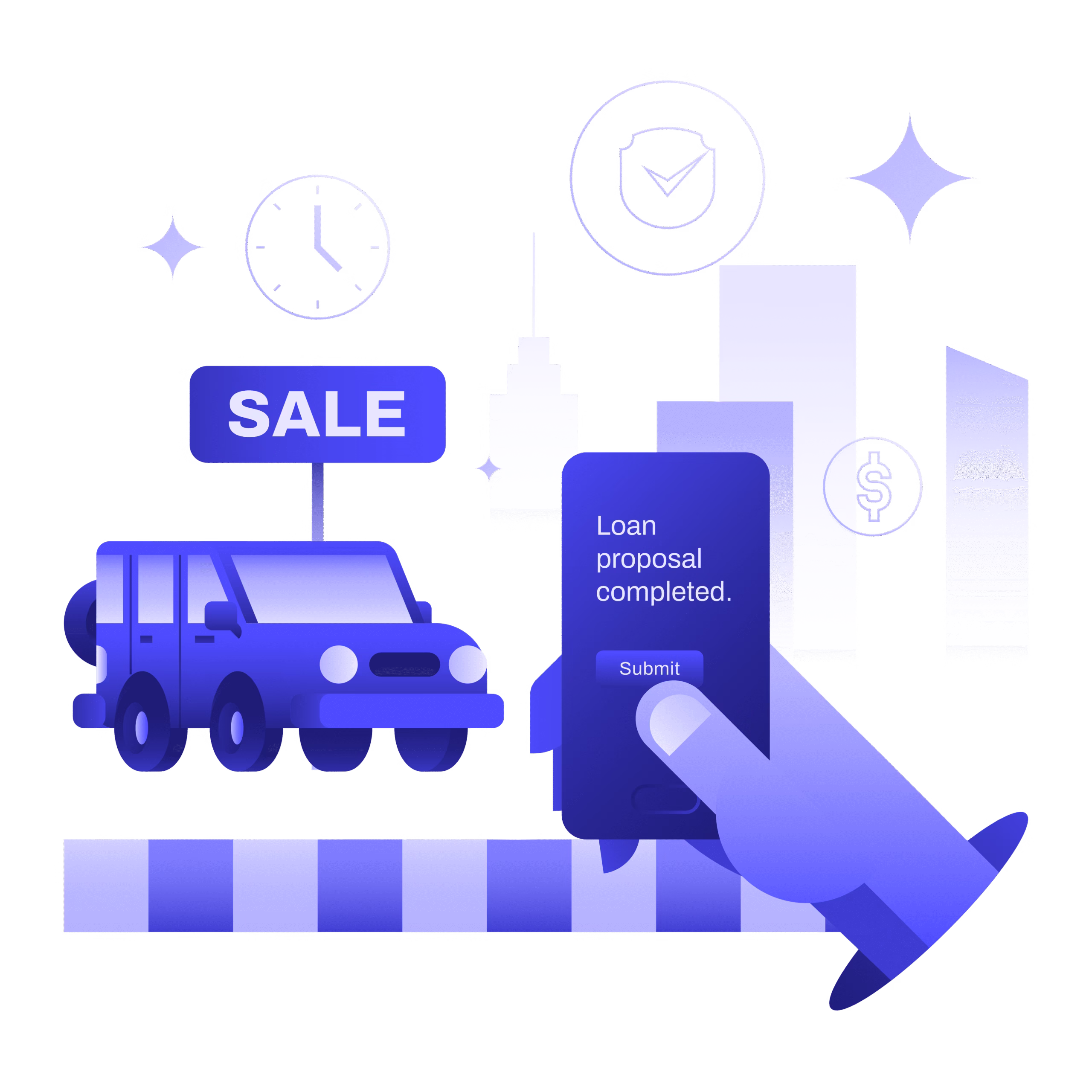 a car loan sale