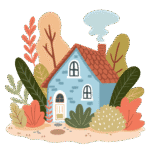 illustration on an house